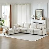 BLUON HOME Bigsofas XXL, Sofá esquinero de 6 plazas con chaise