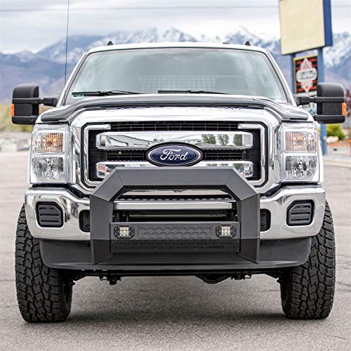 Image of ARIES 2165101 AdvantEDGE Black Aluminum Truck Bull Bar with Lights, Select Dodge, Ram 2500, 3500