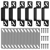 Avenuebool Screen Door Latch Replacement Kit Compatible with Prime-Line K 5148, 1-11/16 Inch Zinc Diecast Strike Plate Assortment for Storm and Screen Door Hardware(Black)