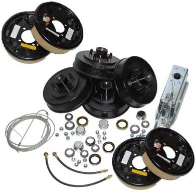 Complete Tandem Axle Trailer Brake Kit 