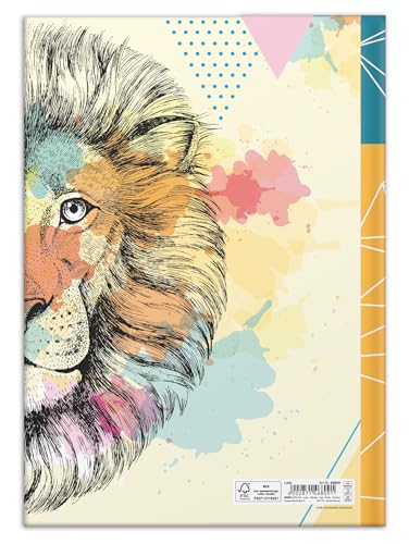 RNKVERLAG Fresh Colours 46811 Notebook DIN A4 Pack of 4 Blank with 96 Sheets 70 g/m² Each, multicoloured - Image 3