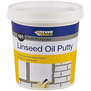 Everbuild 101 Multifunctionele Lijnzaadolie Putty, Natuurlijk, 1 kg