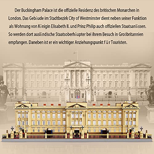 ASPAS Architecture Buckingham Palast Modell, CADA Master C61501W Palace Modell Bausatz Kompatibel mit Lego Architecture… – Bild 3