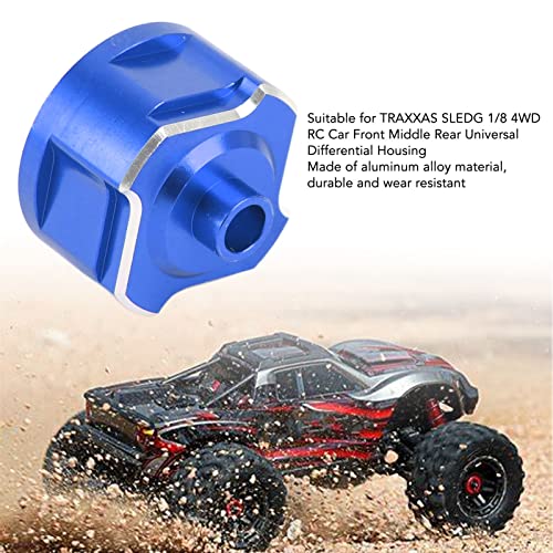 Tgoon Rc Car Diff Housing, Front Middle Rear Diff Housing High Hardness Aluminum Alloy Universal For Replacement(Blue) #TOP3
