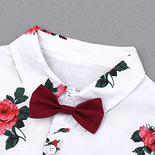 Image of MYGBCPJS 3Pcs Boy Handsome Outfit Set Plaid Shirt + T-Shirt + Suspender Jean Sets
