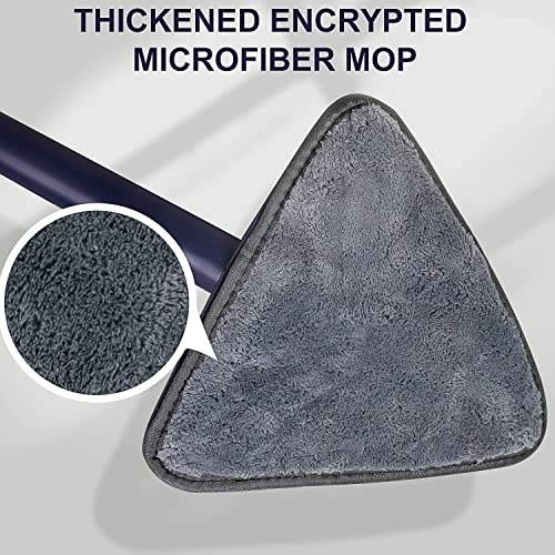 360°Rotatable Flexible Adjustable Cleaning Mopwith Foldable Bucket, Triangle Microfiber Mop With Extendable Long Handle,Twist Quick Triangle Cleaning Mop #TOP5