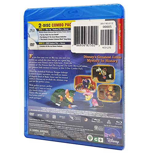 GREAT MOUSE DETECTIVE (BLU-RAY/DVD/2 DISC/SPECIAL EDITION/WS/ENG-FR-SP SUB) image 4