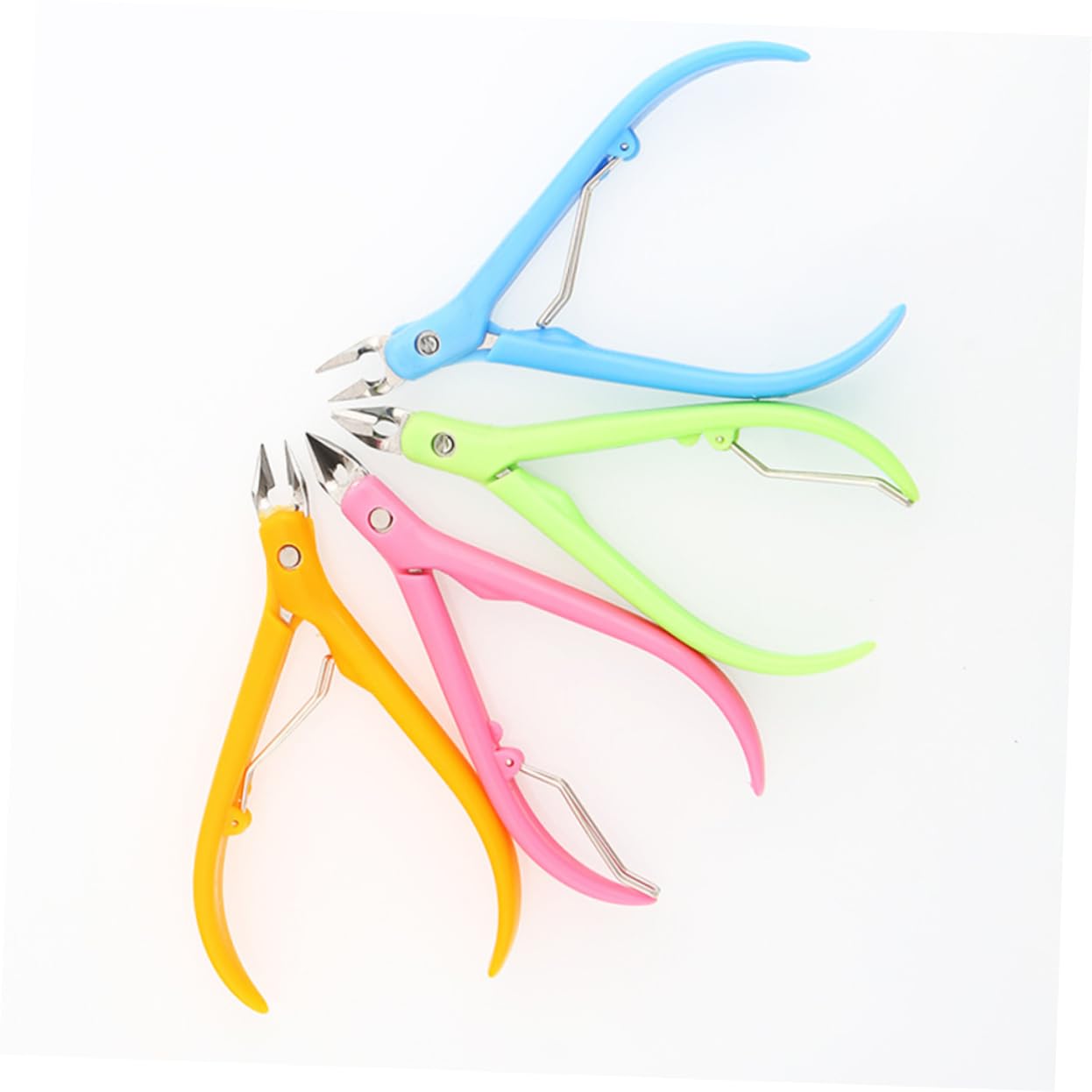 TOVINANNA Professional Cuticle with Plastic Handle Ultra Sharp Manicure Tool for Precise Nail Care and Easy Pedicure Maintenance Random Color