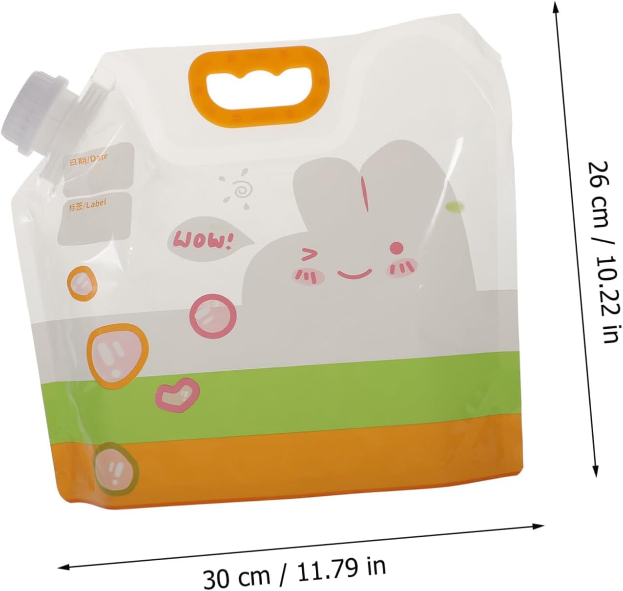 3pcs Airtight Rice Storage Bags 2.5kg White PET PE for Food
