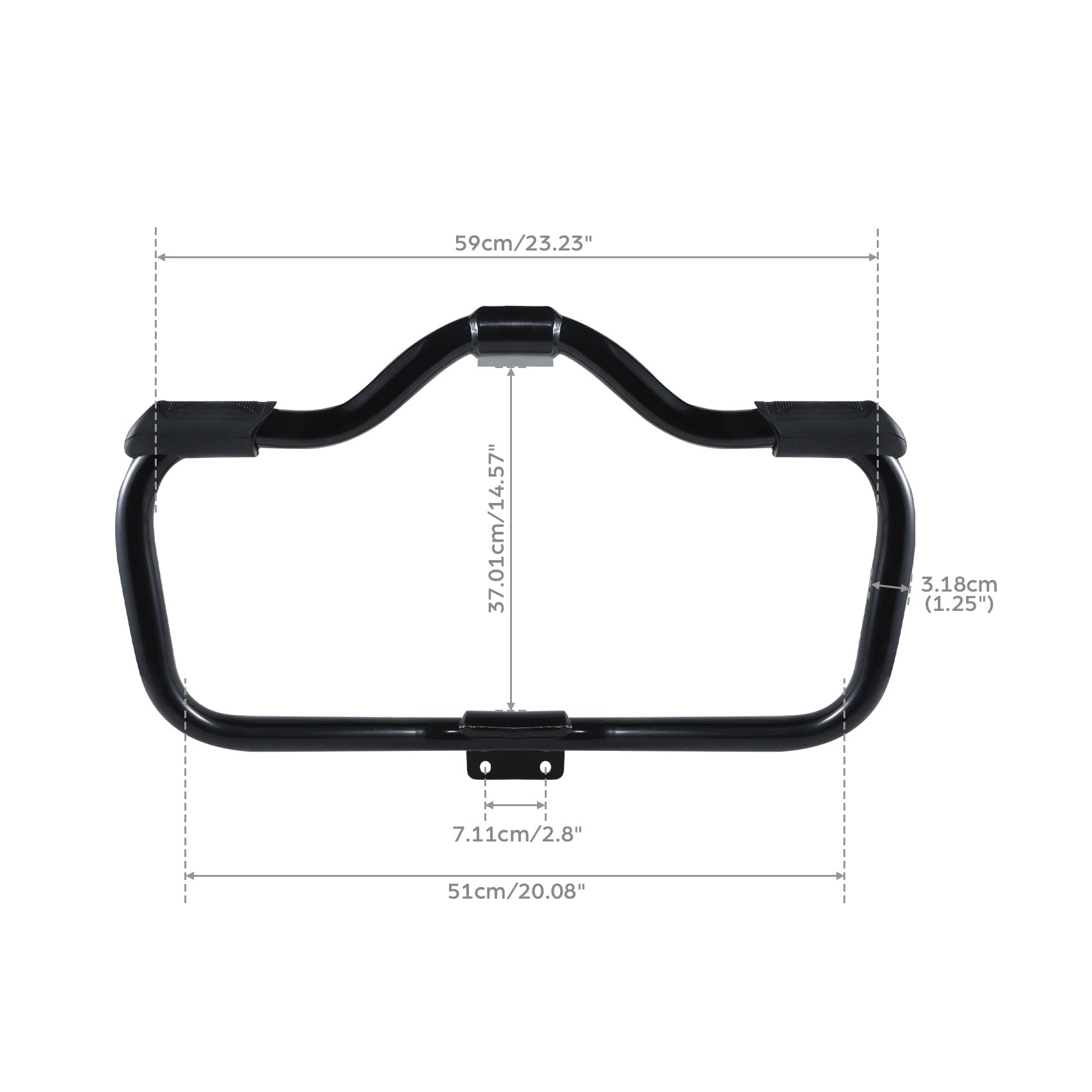 Amazon | TCT-MOTORPARTS 1 1/4インチ 口ひげエンジンガード