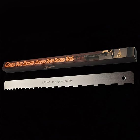 Guitar Neck Notched Straight Edge Luthiers Tool for Gibson Fender and Most of Guitar Fretboard and Frets