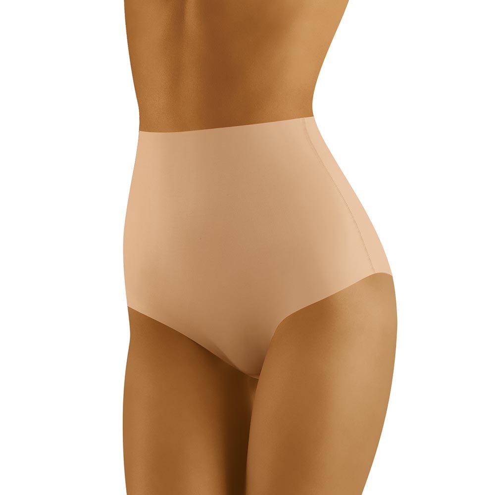 Wolbar Women's High Waisted Briefs Shaping WB411, Beige,S