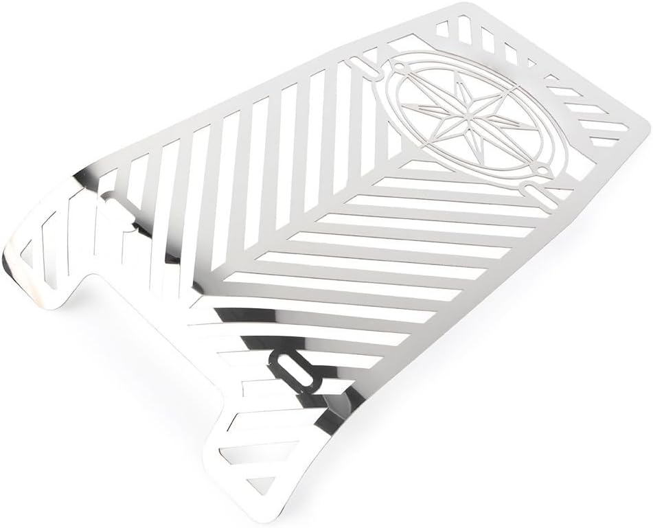 Rbanna1 Motorcycle Oil Shrouds Guard, Radiators Guard for Yamaha XVS1100 Drag Star Classic/Custom 1999-2012, Silver