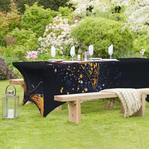 Nappe de 1,8 m extensible nappe de table élasthanne infroissable pour banquet - 8