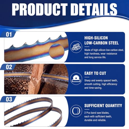 ElaraBerry 93.5" Bandsaw Blade 2-Pack