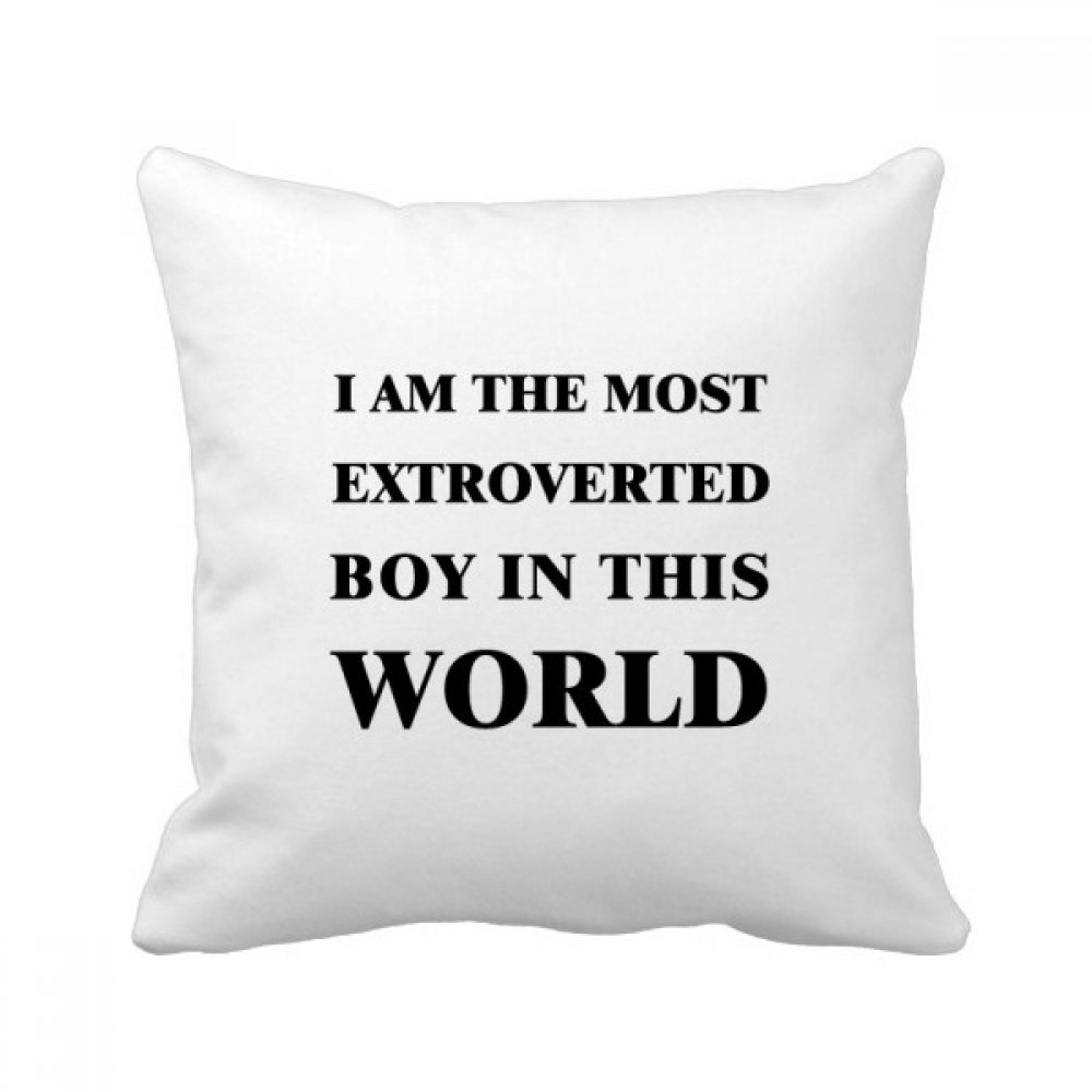 Oreiller garçon introverti 40x40cm, le cadeau déco idéal pour un canapé chaleureux