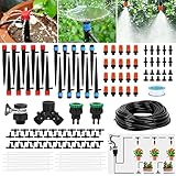 VAlinks Drip Irrigation Kit, 82ft Greenhouse Micro Automatic Irrigation System Misting Plant Waterin