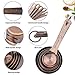 Smithcraft Copper Measuring Cups and Spoons Set for Baking & Kitchen, Stainless Steel Measuring Cups & Spoons Set, 5 Dry Measure Cup and 6 Metric Measure Spoon with1 Measure Ingredient Leveler