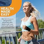 Wrist Brace,Carpal Tunnel Wrist Brace Wrist Wraps Ultra Thin Elastic Wrist Brace Compression Wrist Straps Wrist Support for Carpal Tunnel Arthritis Tendonitis Sprains Wrist Pain（M-Black） - Image 4