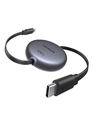 UGREEN 100W Nexode Retractable USB C Cable Type C Cord USB C Charger Cable for iPhone 17 16