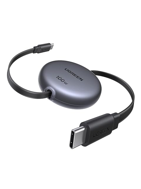 UGREEN 100W Nexode Retractable USB C Cable Type C Cord USB C Charger Cable for iPhone 17 16
