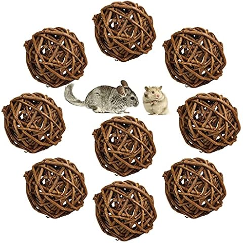 9 Stück Natur Weidenball Spielzeug Cover