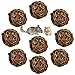 9 Stück Natur Weidenball Spielzeug für Kleintiere, Kaninchen Spielzeug Meerschweinchen Kaubälle Vogel Spielzeug Lustiger Nager Zubehör für Kaninchen Meerschweinchen Chinchillas Hamster Papagei (6cm)