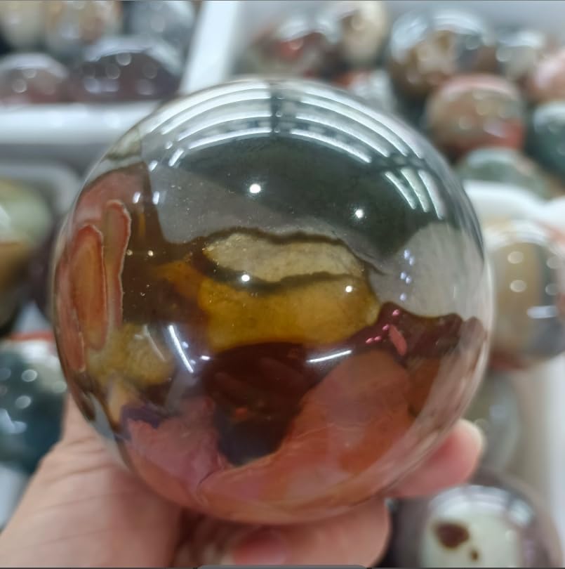 Natürlicher Meeresstein, Kugel, Quarzkristall, Mineralprobe, Reiki, Spirituelle Dekoration Für Zuhause, Büro, Energie, Meditation, Edelstein,66-70mm