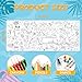 OHOME Summer Giant Coloring Poster/Tablecloth - Summer Decorations - 30 x 72 Inches Jumbo Paper Coloring Banner - Kids Crafts Gifts Toys Games Ice Cream Party Decorations - Arts Crafts Supplies
