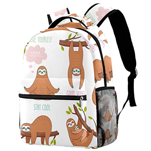 Sac à dos de voyage imprimé paresseux pour homme et femme Lazy