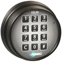 Amsec 0615801 ESL20XLBL-S Slam Bolt Electronic Safe Lock
