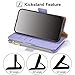 Antsturdy Compatible with Samsung Galaxy S20 FE 5G Case Wallet with Card Holder Women Men Phone Case RFID Blocking PU Leather Flip Protective Cover Wrist Strap Zipper Credit Card Slots,Light Purple