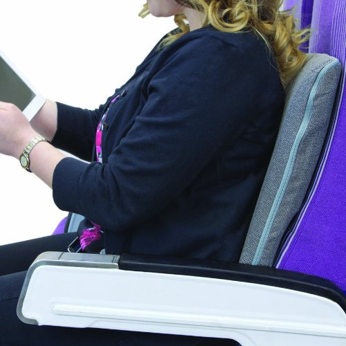 The Comfortmakers Seat/Back Cushion, Deluxe With Memory Foam, Adjustable, 17"W X 17-1/2"H X 2-3/4"D, Grey, 1/Each (91071) #TOP2