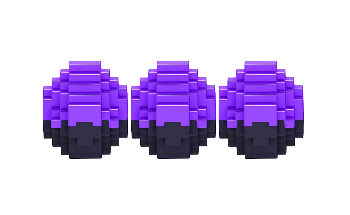 Minecraft Mattel Mini Mode Spawn Egg - Caja ciega coleccionable, paquete de 3, a partir de 6 años, HXT64-956K
