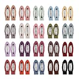 Ruyaa Baby 2" Snap Clips Barrettes for Toddler Girls Hair Accessories Infant Hair Pins 40pcs in Pair