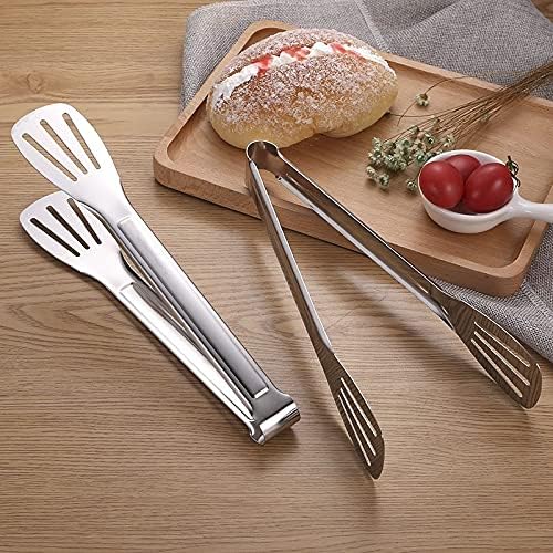Cooking Tongs Barbecue Grill Pliers Tool BBQ Cooking Tool Salad Bread Spaghetti Serving Tongs Plier Kitchen Tool Tongs(S 9 Inch)