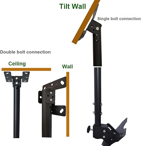 Miniatura 3 de Soporte de pared ajustable para TV de techo, compatible con monitor LED LCD de plasma de 14 a 42 pulgadas, pantalla de pantalla plana,