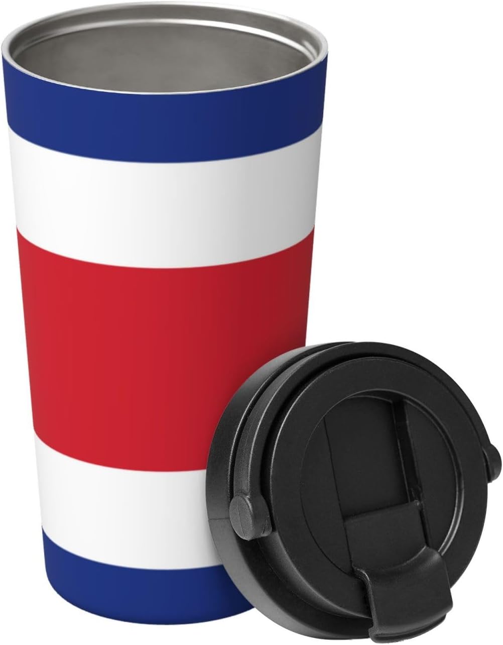 Flag Of Costa Rica Print Double-Layer Carry Insulated Coffee Mug Stainless Steel Travel Cup Multifunctional 3 51Pa1EjLzGL. AC SL1500