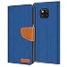 Produktbild Conie Huawei Mate 20 Pro Hülle für Mate 20 Pro Tasche, Textil Denim Jeans Look Booklet Cover Handytasche Klapphülle Etui mit Kartenfächer, Blau