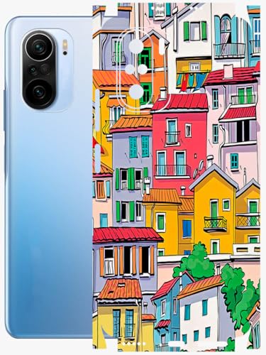 Image of AtOdds - Full Body Back Screen Guard Protector Film - Lamination Wrap Skin Sticker Compatible with XIAOMI Mi 11X PRO | Scratchproof Matte Finish (Concrete Jungle)