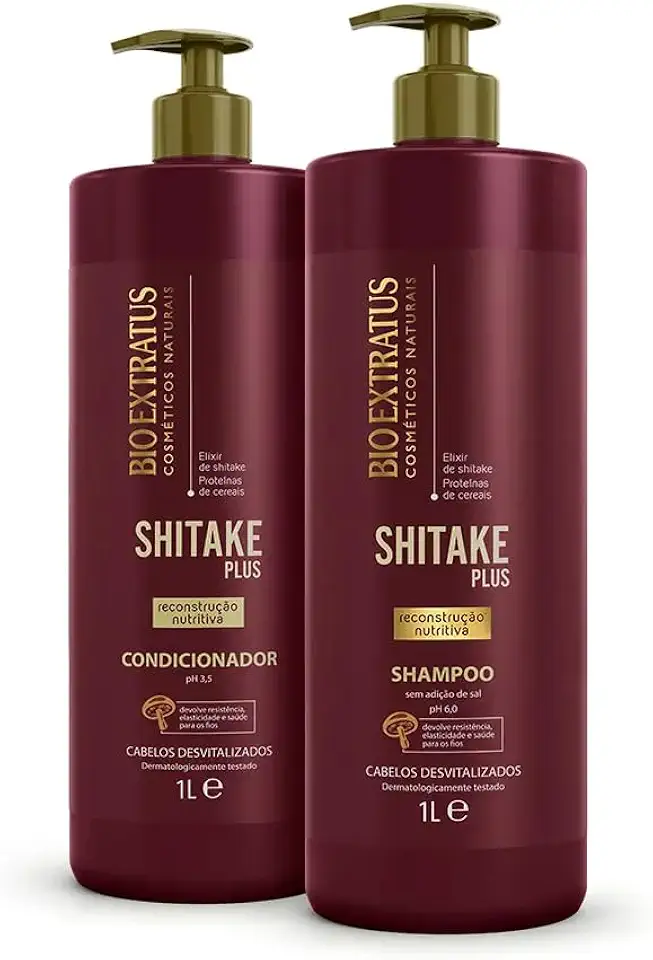 Kit Shampoo E Condicionador Bio Extratus Shitake 2x1000nl