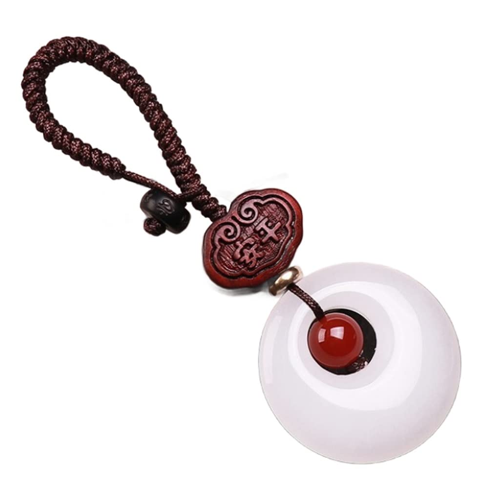 Porte-clés voiture et décoration de portefeuille en jade pour un style élégant au quotidien