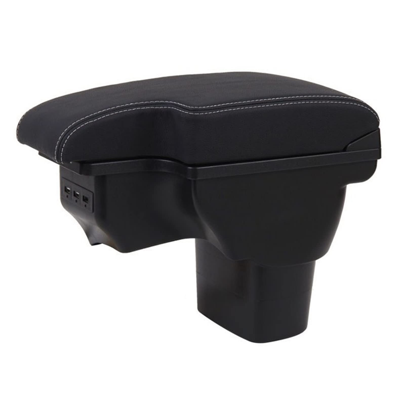 Baiqimv For NISSAN For Juke For Infiniti ESQ 2010-2019 Car Armrest Box Accessories Interior Storage Box Retrofit Parts USB(B3 Real Corium 3USB)