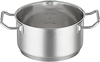 Vista 2 de RÖSLE Expertiso - Recipiente universal para cocinar de acero inoxidable 18/10, tapa de cristal de 7.9 in, escala interior, apto para cocinas