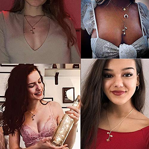 Gmai Vintage Rose Flower Pendant Necklace Lovers Birthday Friendship Jewelry Gift (Rose Gold) #TOP1