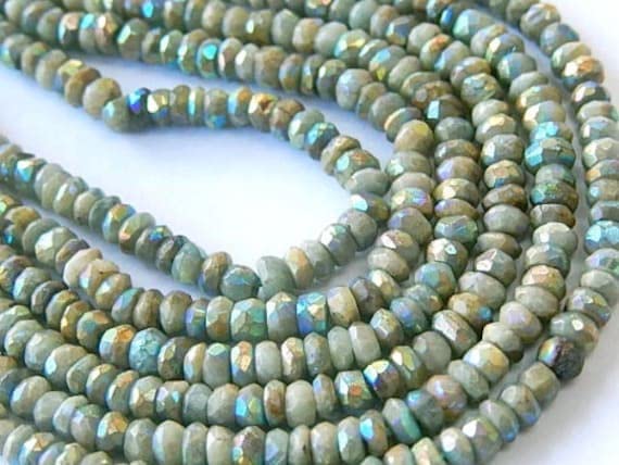 Agate mousse 4mm sans défaut d'enfilage, fil de perles régulières pour création