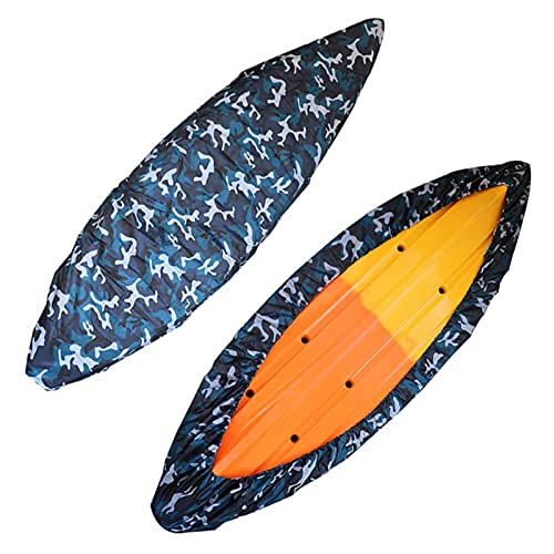 Shunfaji - Lona protectora para kayak, funda de barco resistente, resistente al polvo y duradera, utilizada para canoa de kayak de barco trasero (barco 4,1 m-4,5 m)