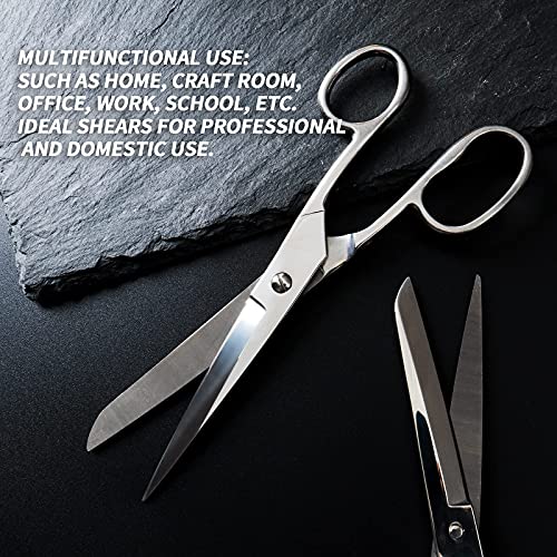 Fabric Scissors, Professional Heavy Duty Craft Tailor Scissors For Fabric Cutting, All Metal Stainless Steel Shears For Sewing Products School Supplies, 7 Inch #TOP4