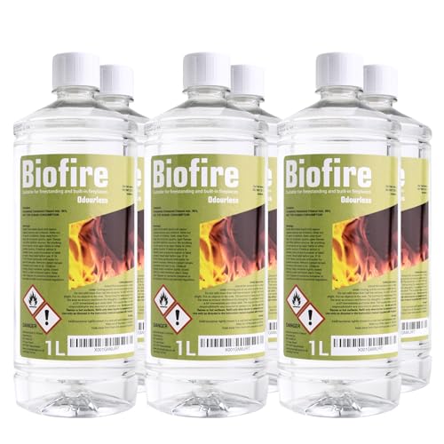 6L Bioethanol fuel liquid for fires Fuel Golden Fire Premium Grade Quality, Clean Burn Bio ethanol