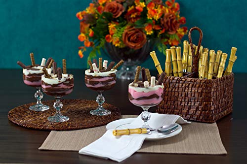 PORTA TALHERES RATTAN 19x19x27cm